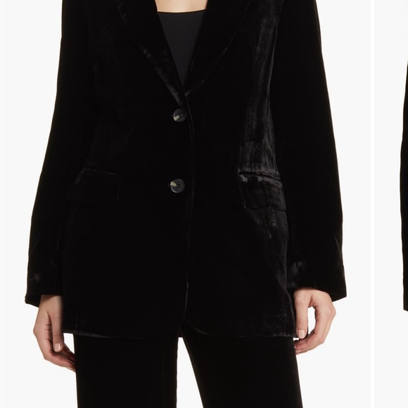 COS Classic Black Velvet Blazer - Picture 2 of 3